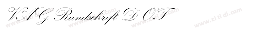 VAG Rundschrift D OT字体转换